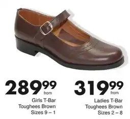 Save Girls T-Bar Toughees Brown offer