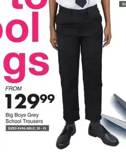 Save Big Boys Grey School Trousers offer