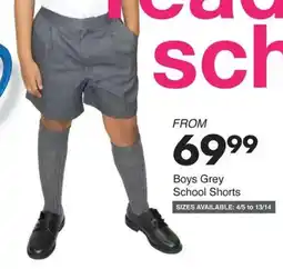 Save Boys Grey School Shorts offer