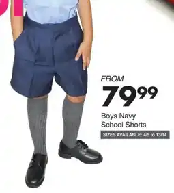 Save Boys Navy School Shorts offer