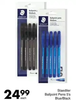 Save Staedtler Ballpoint Pens Blue/ Black offer