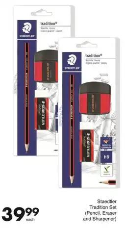 Save Staedtler Tradition Set Pencil, Eraser and Sharpener offer