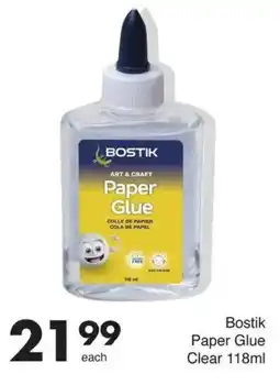 Save Bostik Paper Glue Clear offer