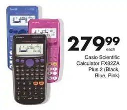 Save Casio Scientific Calculator FX82ZA Plus 2 offer
