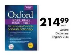 Save Oxford Dictionary English/ Zulu offer