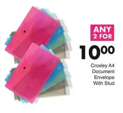 Save Croxley A4 Document Envelope With Stud offer