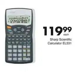 Save Sharp Scientific Calculator EL531 offer