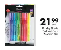 Save Croxley Create Ballpoint Pens Assorted offer