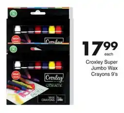 Save Croxley Super Jumbo Wax Crayons offer