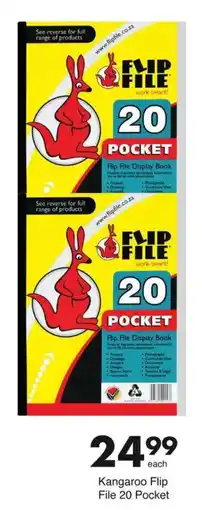 Save Kangaroo Flip File 20 Pocket offer