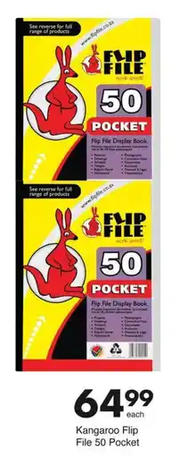 Save Kangaroo Flip File 50 Pocket offer