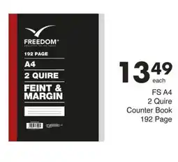 Save FS A4 2 Quire Counter Book 192 Page offer