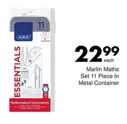 Save Marlin Maths Set In Metal Container offer