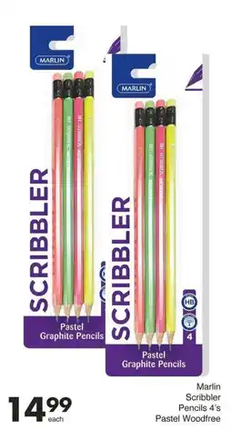 Save Marlin Scribbler Pencils Pastel Woodfree offer