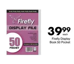 Save Firefly Display Book 50 Pocket offer