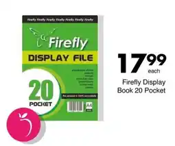 Save Firefly Display Book 20 Pocket offer