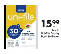 Save Marlin Uni-File Display Book 30 Pocket offer