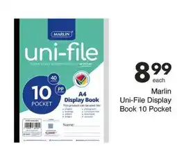 Save Marlin Uni-File Display Book 10 Pocket offer