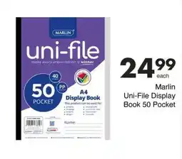 Save Marlin Uni-File Display Book 50 Pocket offer