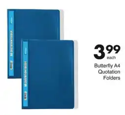 Save Butterfly A4 Quotation Folders offer