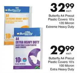 Save Butterfly A4 Precut Plastic Covers 120 Micron Extreme Heavy Duty offer