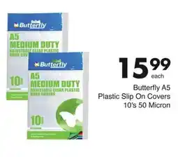 Save Butterfly A5 Plastic Slip On Covers 50 Micron offer