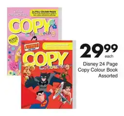 Save Disney 24 Page Copy Colour Book Assorted offer