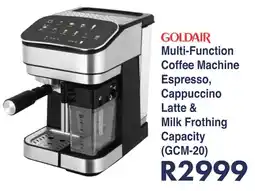 President Hyper GOLDAIR Multi-Function Coffee Machine Espresso, Cappuccino Latte & Milk Frothing Capacity offer