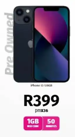 Vodacom iPhone 13 128GB Pre Owned offer