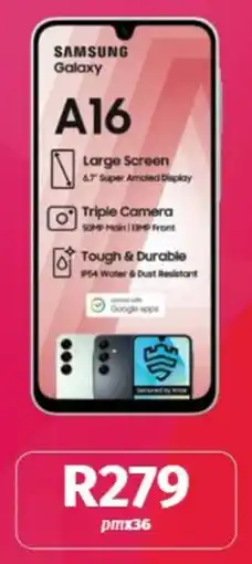 Vodacom SAMSUNG Galaxy A16 offer