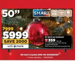 HiFi Corp 50-inch Crystal UHD 4K-50U8000F offer