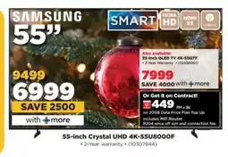 HiFi Corp Samsung 55-inch Crystal UHD 4K-55U8000F offer