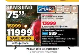HiFi Corp Samsung 75-inch UHD 4K-75U8000F offer
