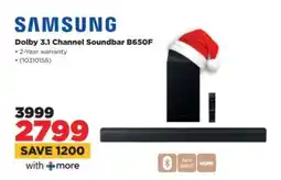 HiFi Corp Samsung Dolby 3.1 Channel Soundbar B650F offer