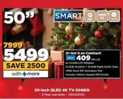 HiFi Corp 50-inch QLED 4K TV-50Q6Q offer