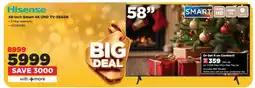 HiFi Corp Hisense 58-inch Smart 4K UHD TV-58A6N offer