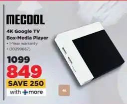 HiFi Corp MECOOL 4K Google TV Box Media Player offer