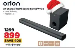 HiFi Corp orion 2.1 Channel HDMI Sound Bar SBW 120 offer