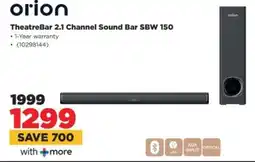 HiFi Corp orion TheatreBar 2.1 Channel Sound Bar SBW 150 offer