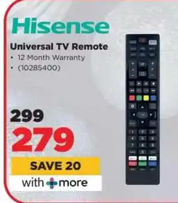 HiFi Corp Hisense Universal TV Remote offer