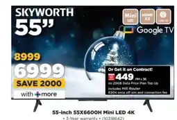 HiFi Corp Skyworth 55-inch 55X6600H Mini LED 4K offer