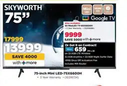 HiFi Corp 75-inch Mini LED-75X6600H offer