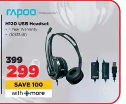 HiFi Corp Rapoo H120 USB Headset offer