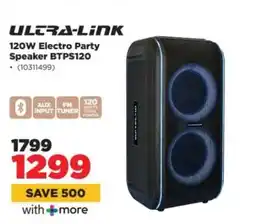 HiFi Corp ULTRA-LINK 120W Electro Party Speaker BTPS120 offer