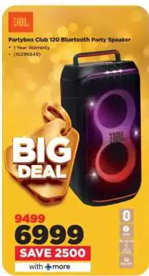 HiFi Corp JBL Partybox Club 120 Bluetooth Party Speaker offer