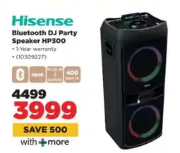 HiFi Corp Hisense Bluetooth DJ Party Speaker HP300 offer