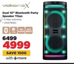 HiFi Corp VolkanoX Dual 10” Bluetooth Party Speaker Titan offer