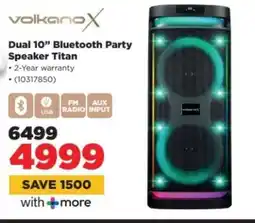 HiFi Corp VolkanoX Dual 10” Bluetooth Party Speaker Titan offer