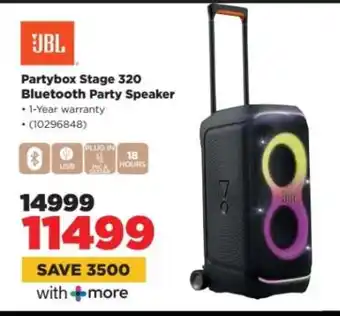 HiFi Corp JBL Partybox Stage 320 Bluetooth Party Speaker offer