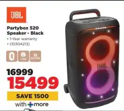 HiFi Corp JBL Partybox 520 Speaker - Black offer